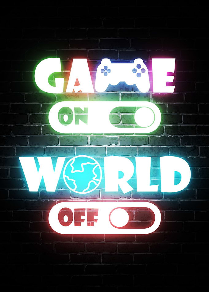 game on world off neon
