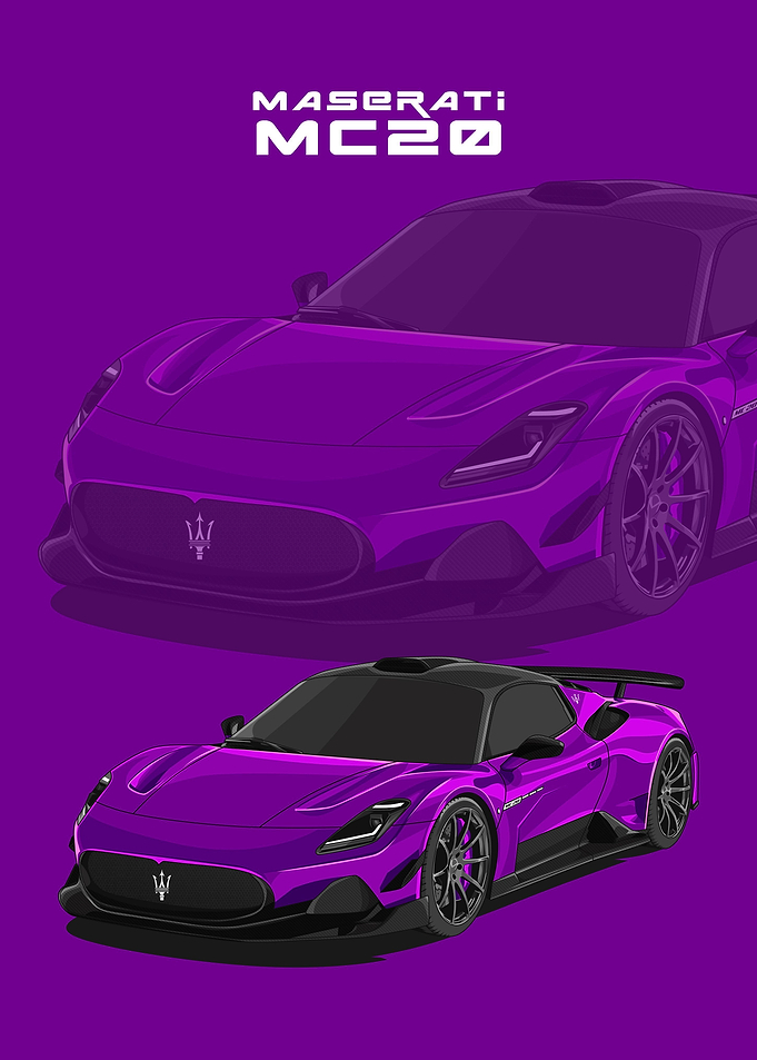 maserati mc20 violet