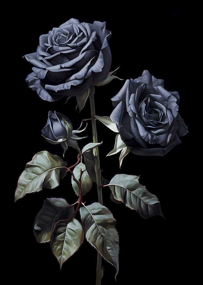 Black Rose Print