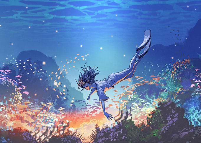 Woman Dive