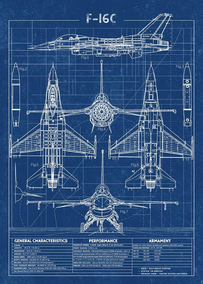 F 16 Blueprint