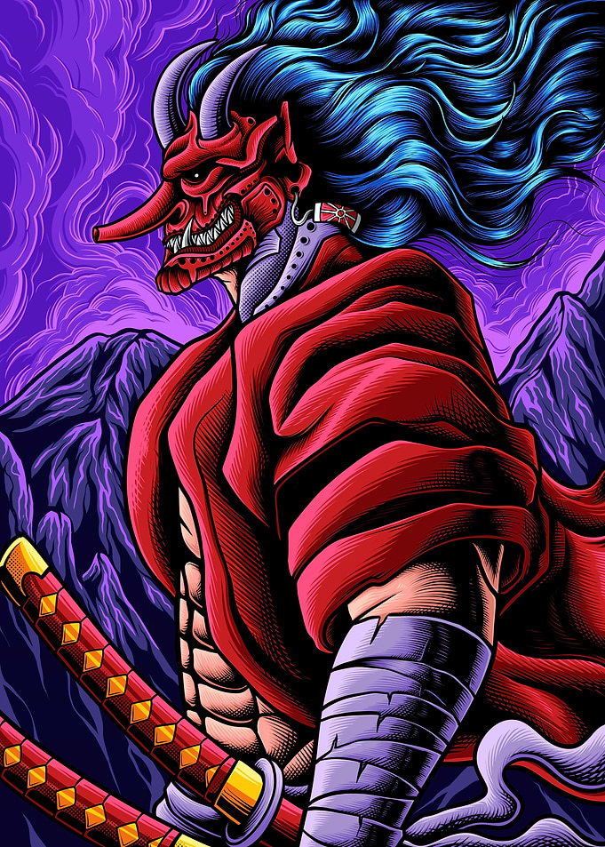 japanese oni samurai