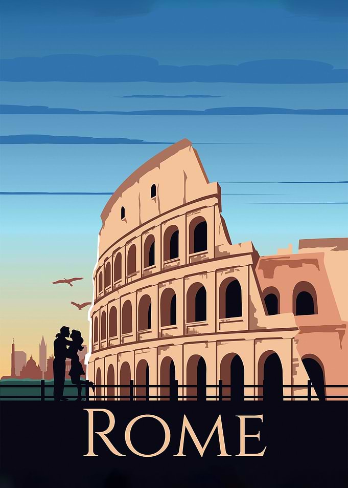 Rome Italy Travel Art