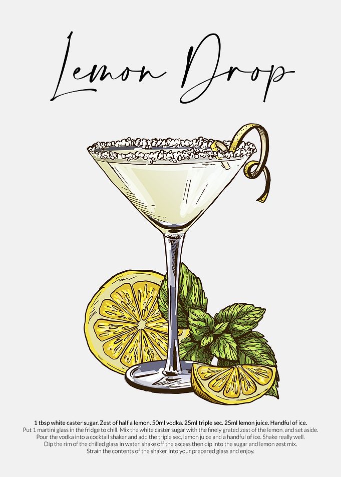 Lemon Drop Cocktail Drink