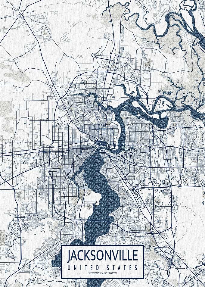 Jacksonville Map Coastal