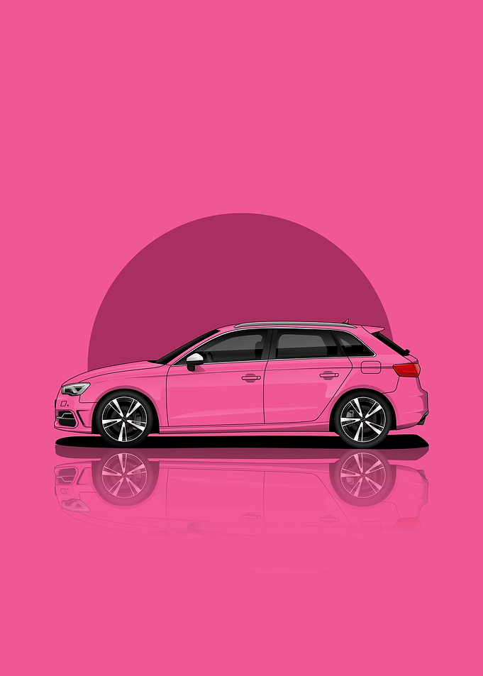 Art Car Audi RS3 PINK