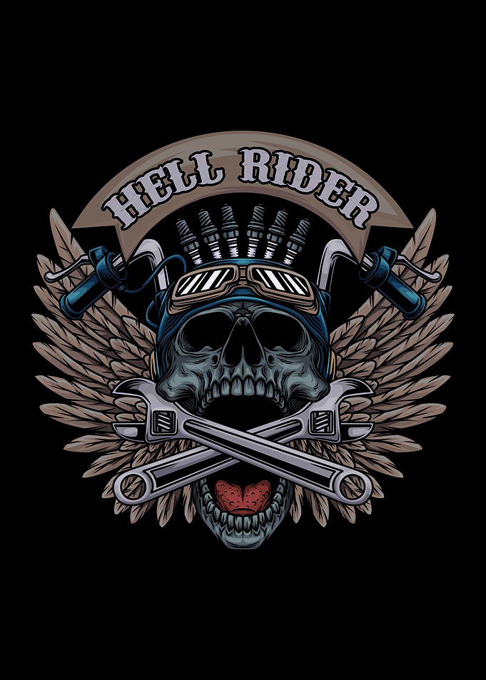 motorcycle club Text