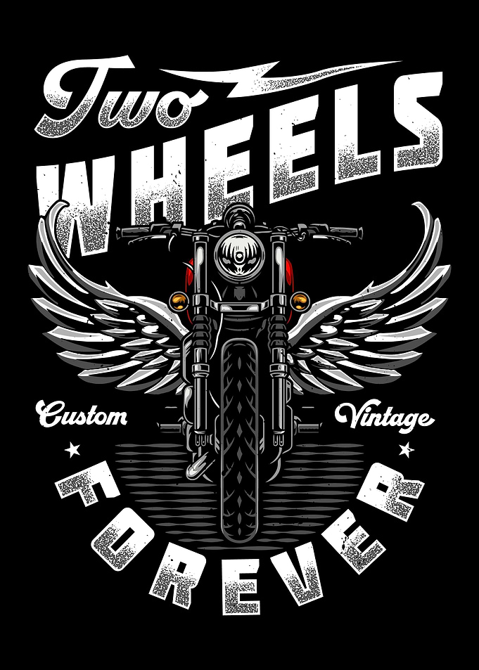 Biker Two Wheels Forever