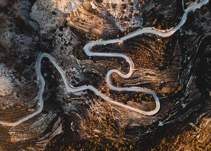 Aerial of Road