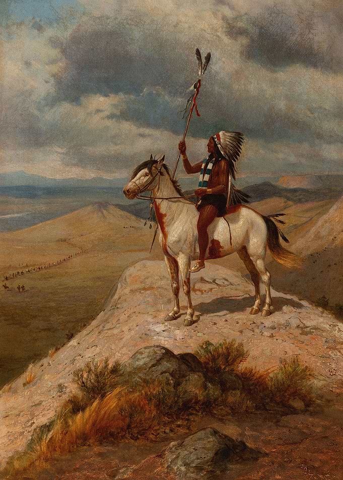 Indian Scout On Horse