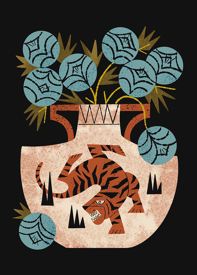 Tiger Vase Bouquet