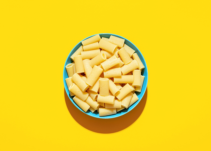 Rigatoni pasta bowl