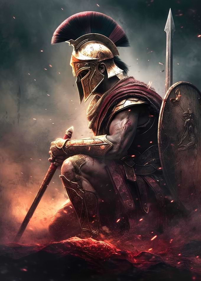 Kneeling Spartan