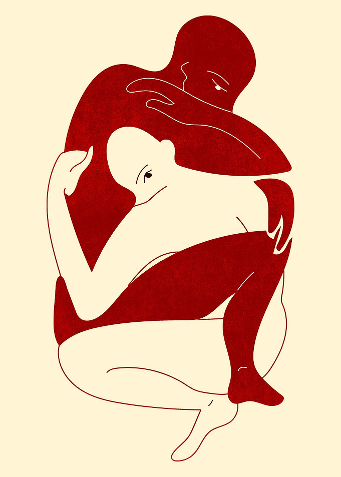 One Line Art Woman