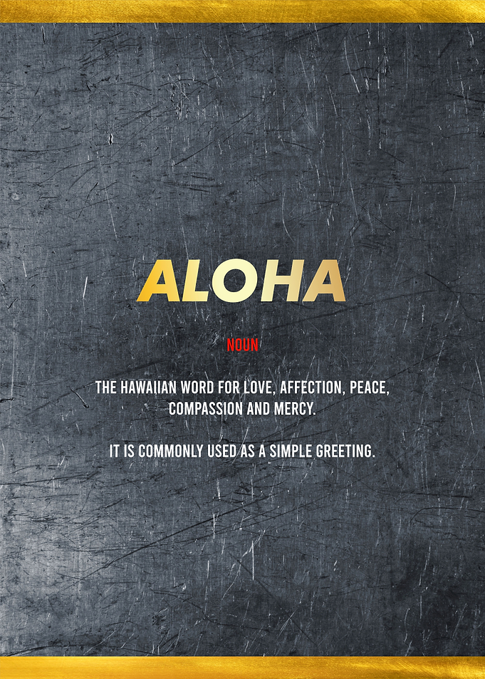 aloha funny definition