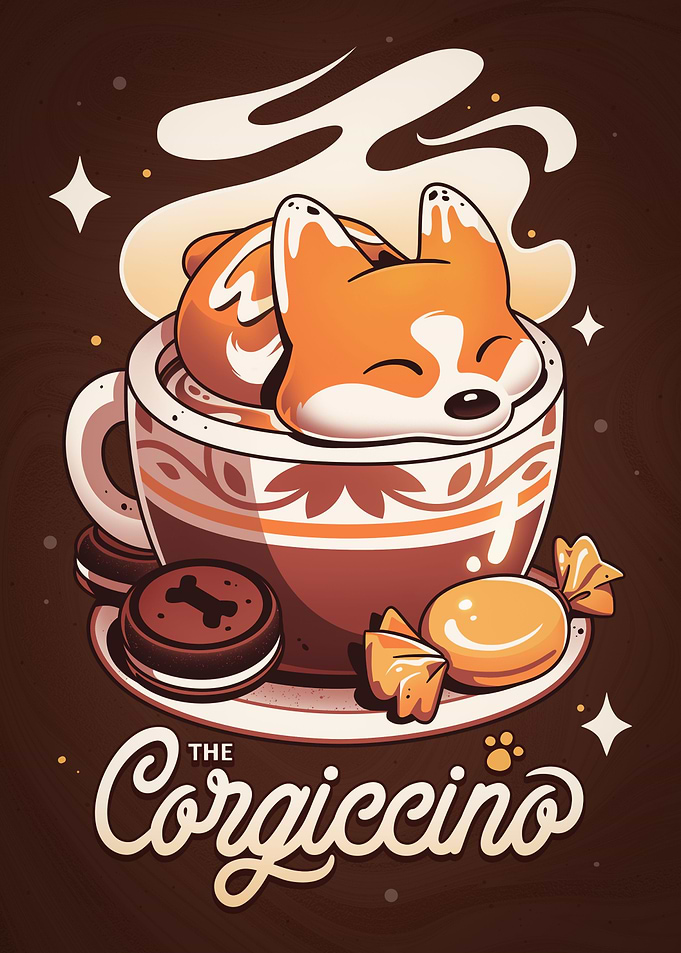 Corgi Coffee Break