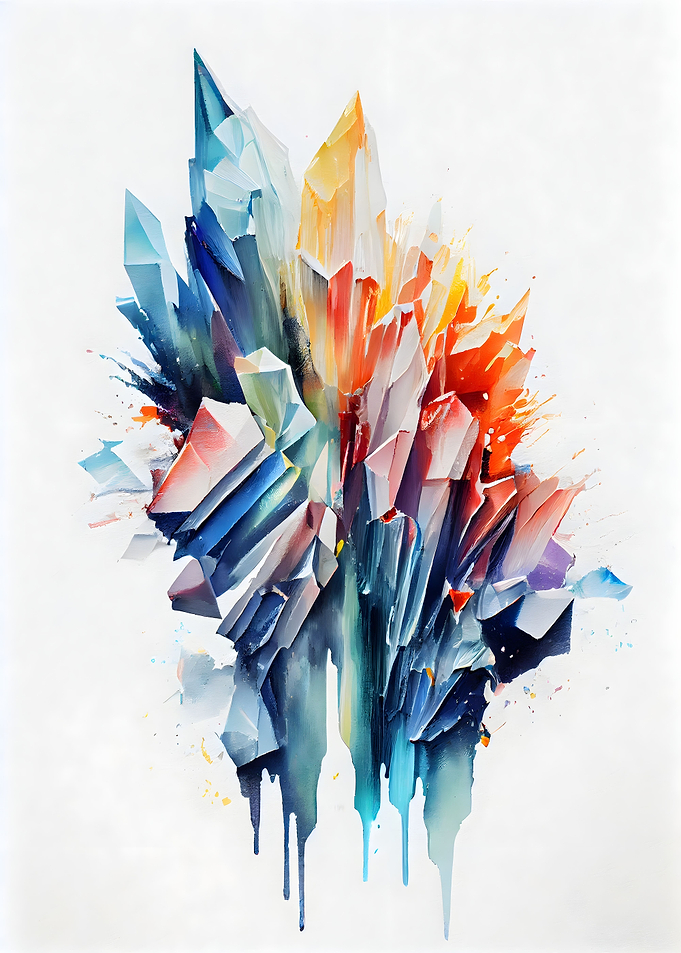 Colorful Crystal Mountains