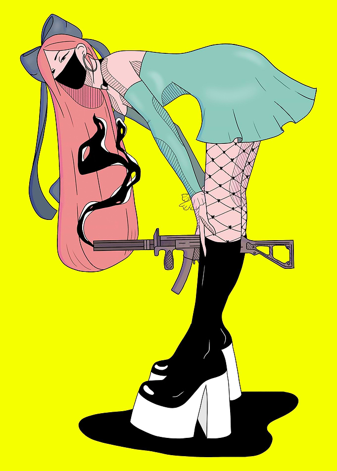 Girl with a riffle