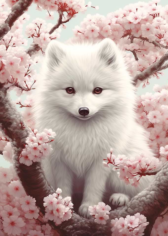 Fox Baby Cherry Blossom