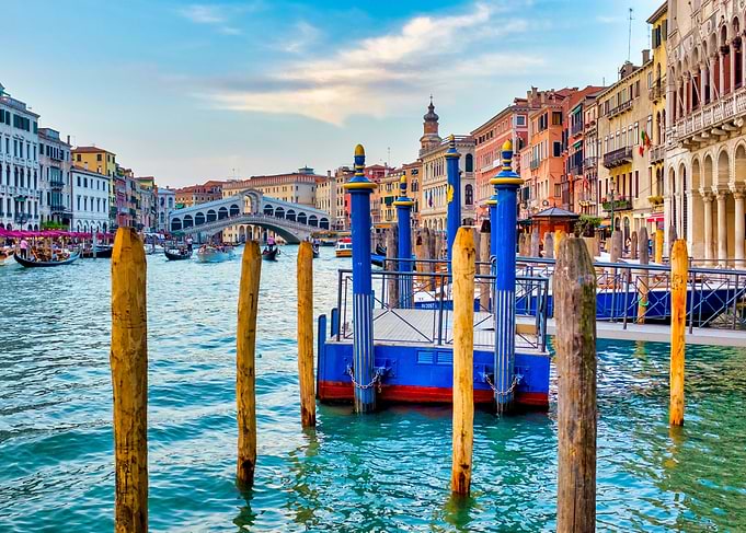 Moorings in Canal Grande