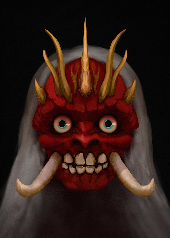 Japanese Hannya Mask