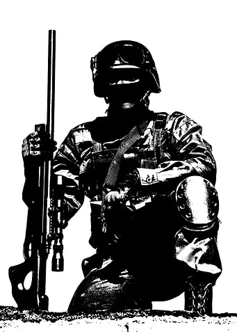 Police sniper