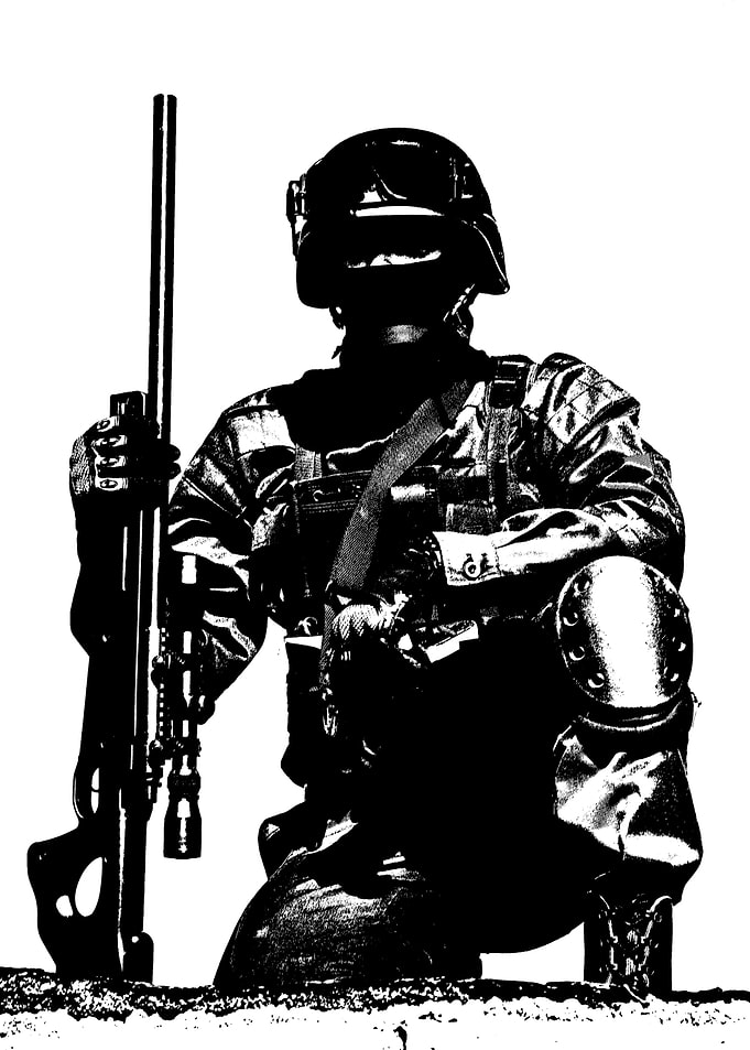 Police sniper