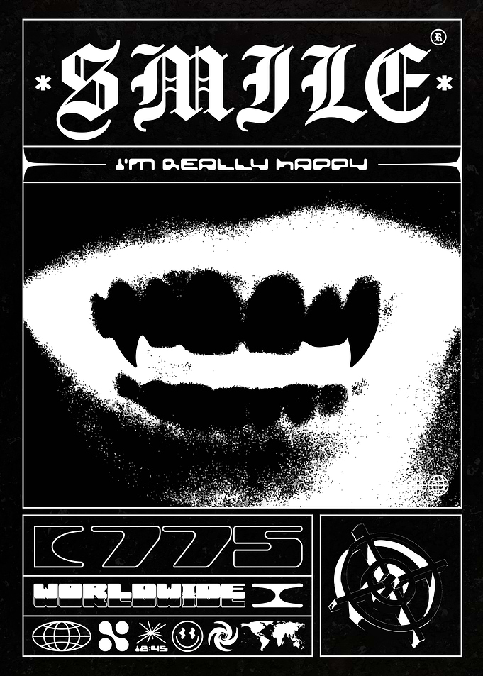 A smile and big fangs
