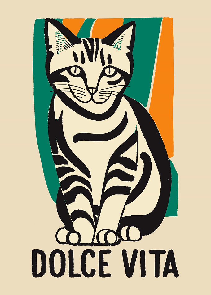 Dolce Vita Funny Cat
