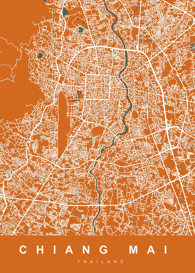 MAP CHIANG MAI THAILAND