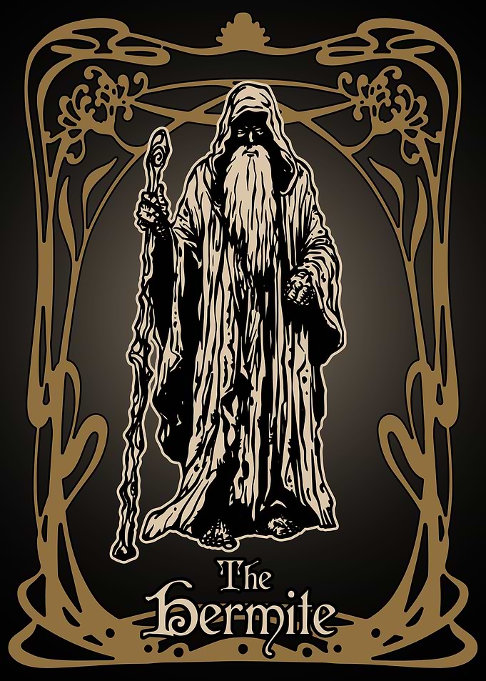 The Hermite Tarot card