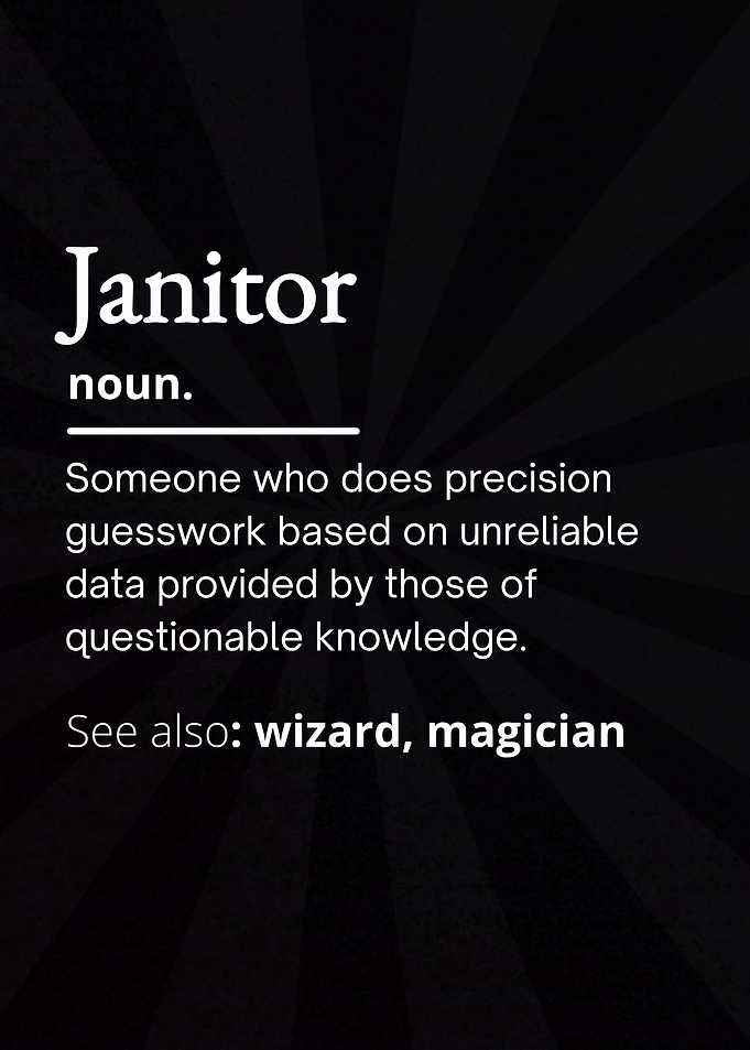 Janitor Definition Funny
