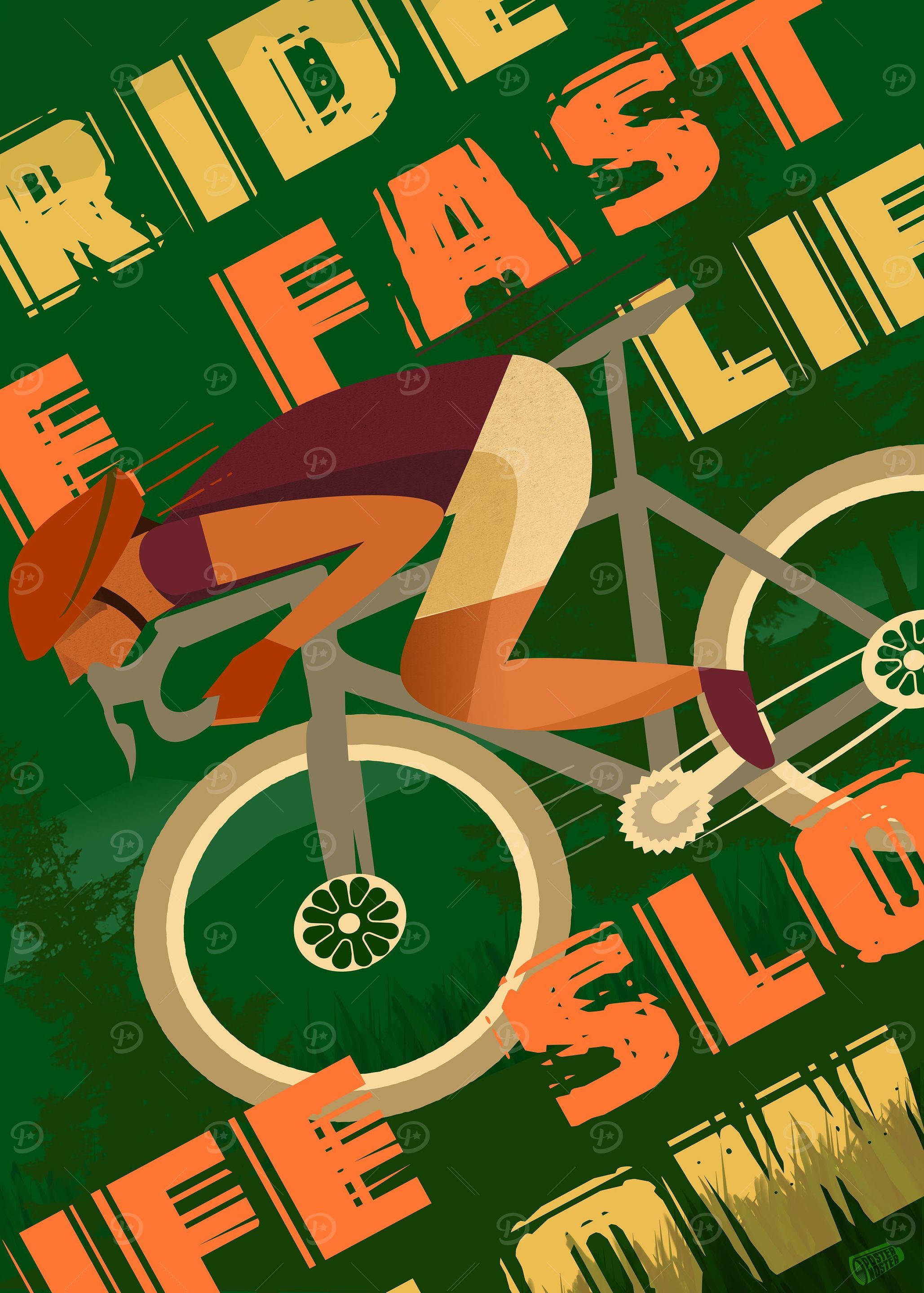 Ride fast on your bicycle
