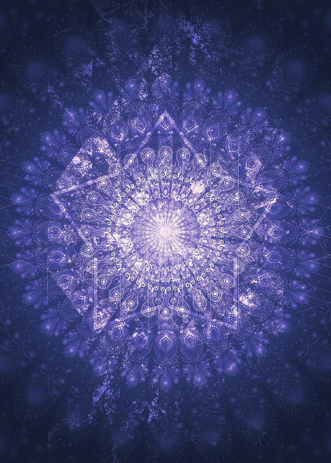 Peacock Star Mandala