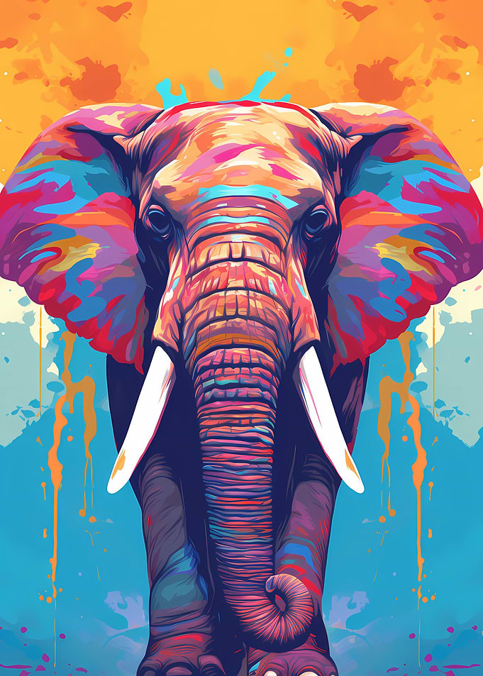 Elephant Abstract