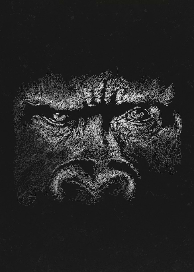 King kong white and black