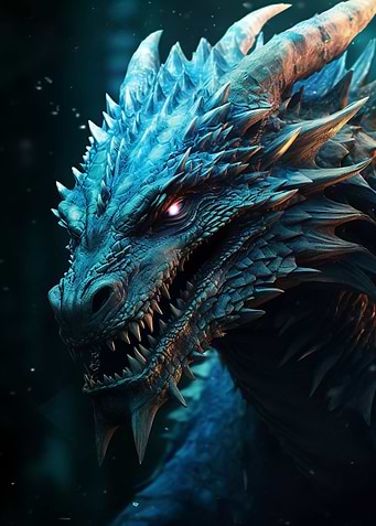 Blue Dragon Head