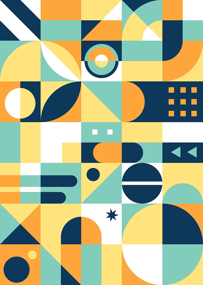Minimalist Mosaic Geometry