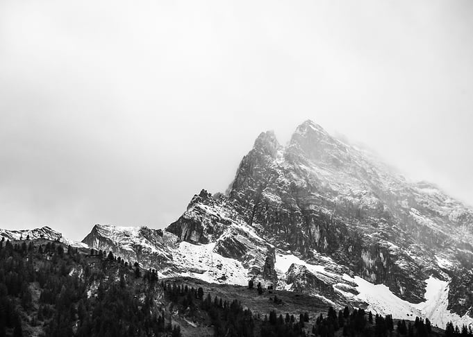 View of snowy mountain