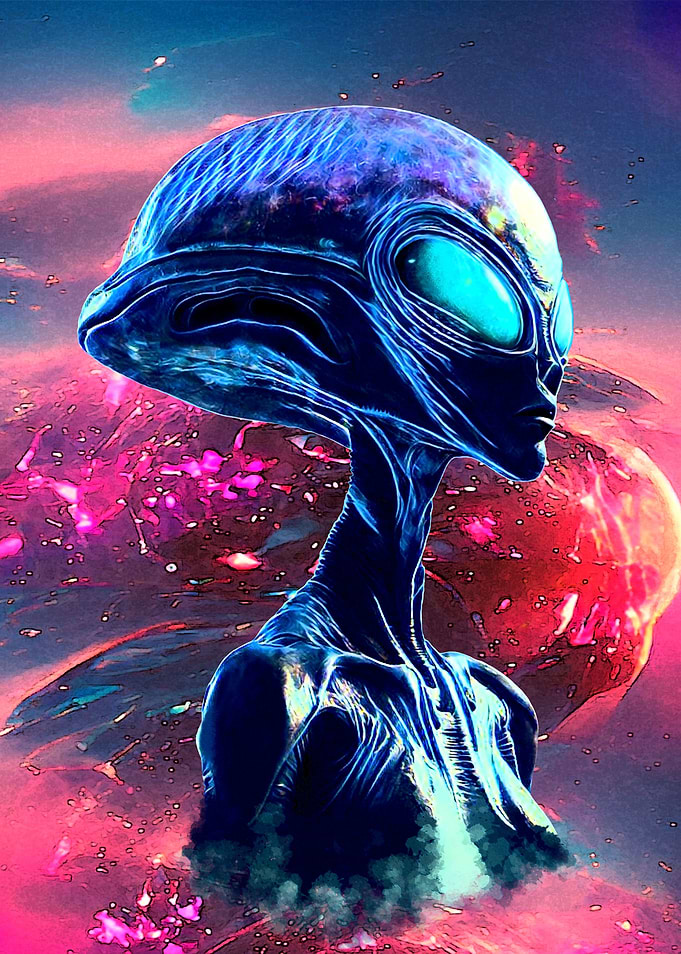 Alien Wisdom Scifi Art