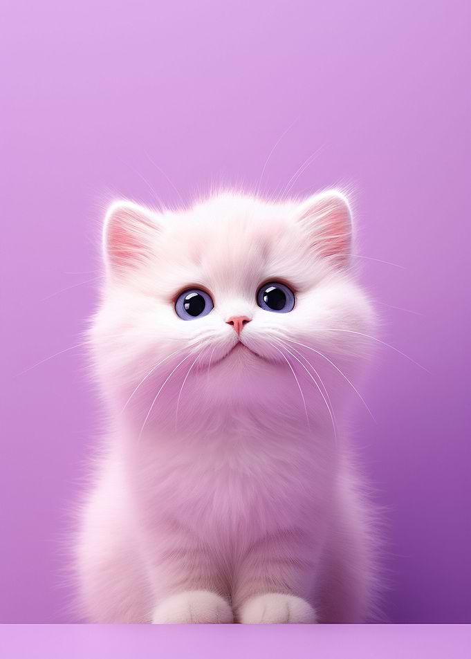 Cute White Kitten