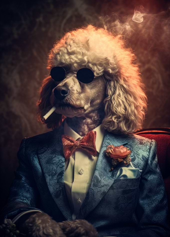 classy poodle