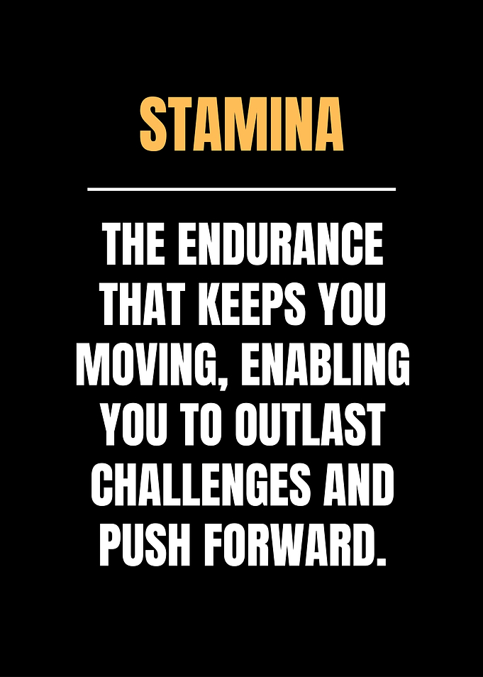 Stamina Motivational Quote