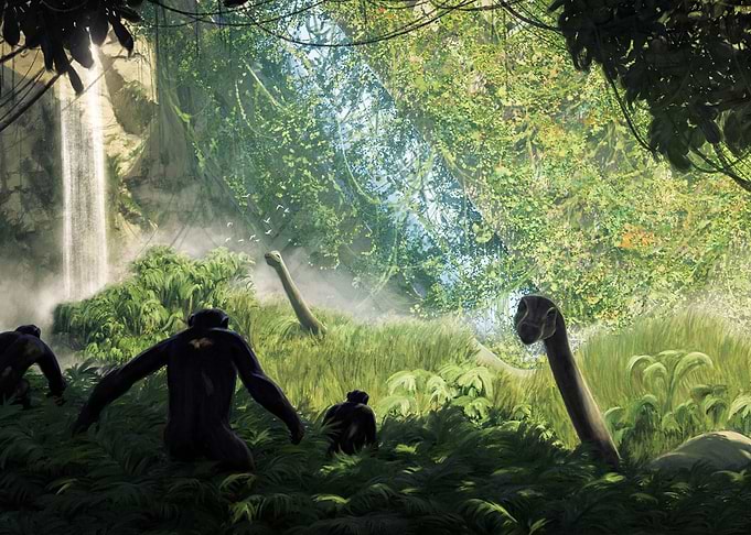 Deep down the jungle
