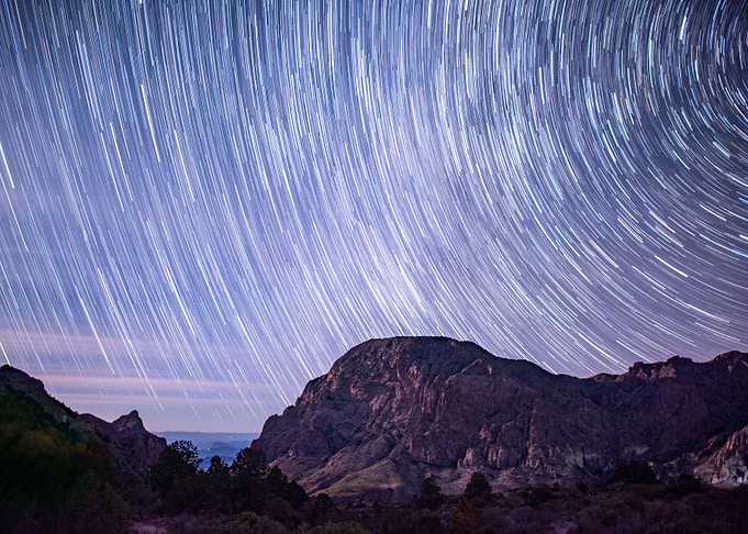 Window View Star Trails