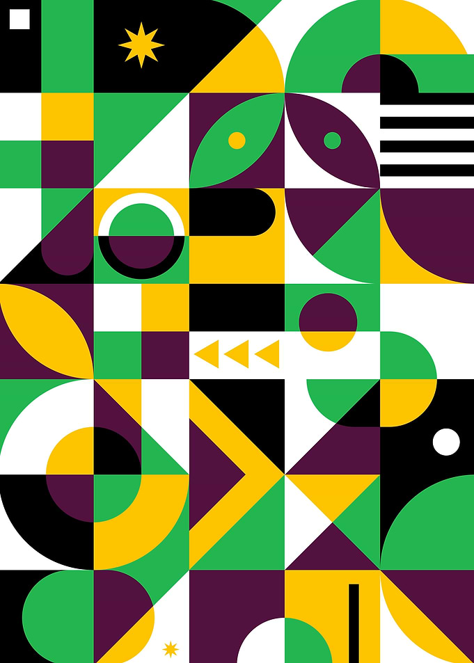 Minimalist Mosaic Geometry