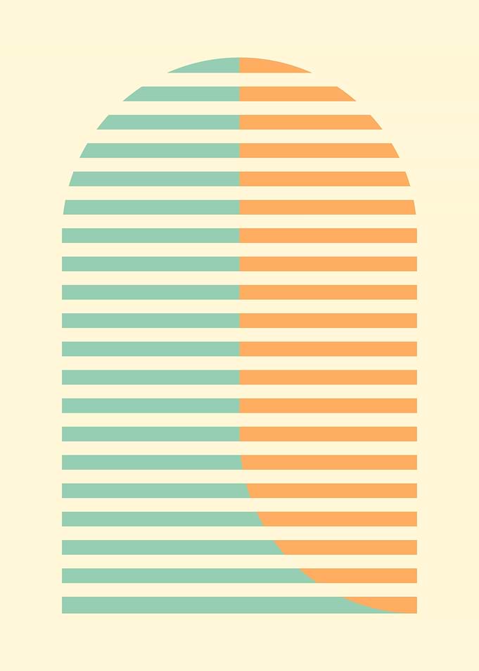 Abstract modern minimalist