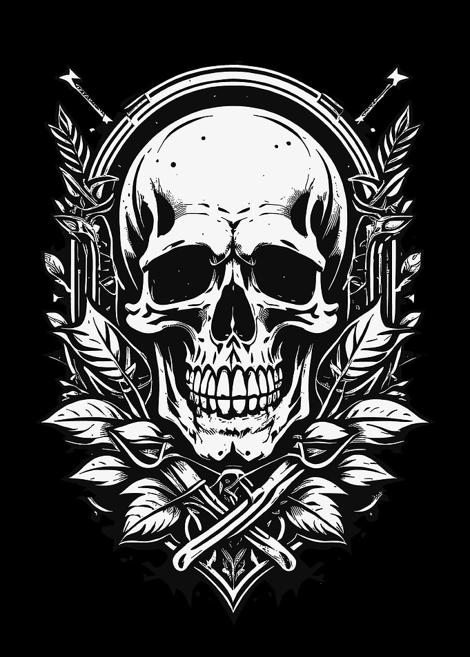 Goth Skull Tattoo