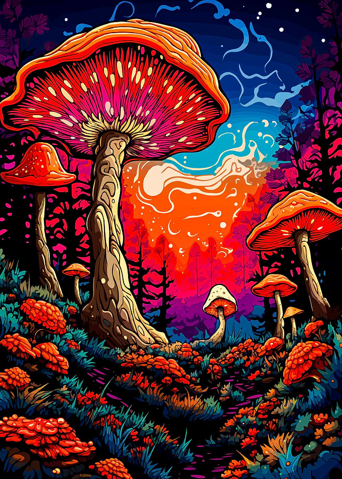 Psychedelic mushroom 03