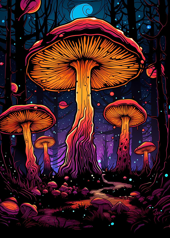 Psychedelic mushroom 07